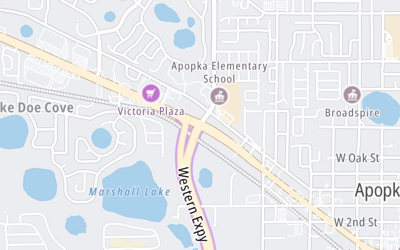 Static map of Sr 451 at U.S. Hwy 441 / W Orange Blossom Trail