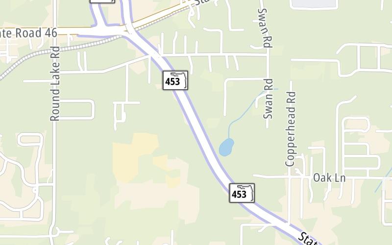 Static map of Sr 453  at Coronado NB Gantry