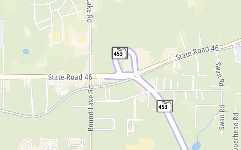 Static map of Sr 453 at SR 46 / Sorrento Ave