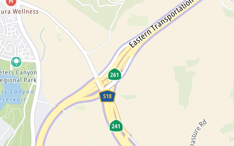 Static map of Ca 261 at CA 241 North