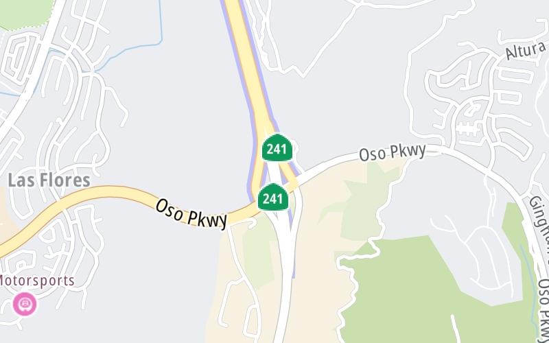 Static map of Ca 241 at Oso Bridge Mainline