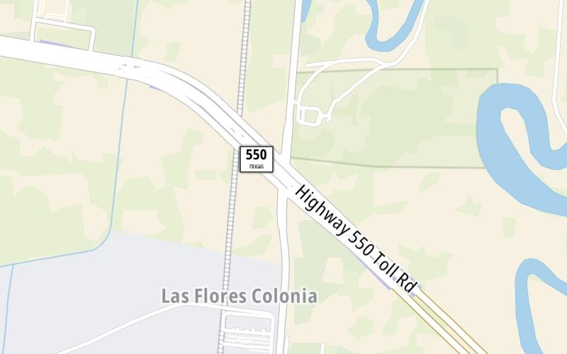 Static map of Sh 550 at Paredes Line Rd / FM 1847