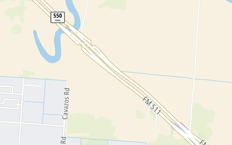 Static map of Sh 550 at SH 550 Frontage / FM 511