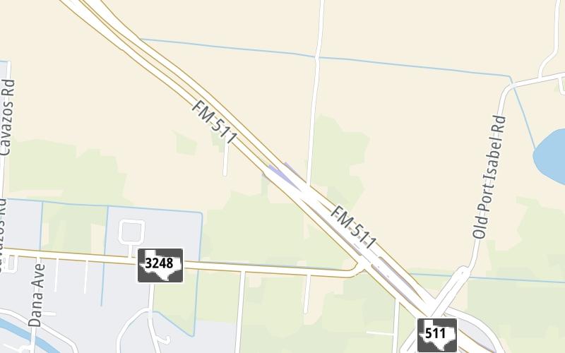 Static map of Sh 550 at SH 550 Frontage / FM 511