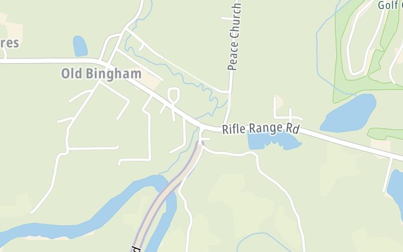 Static map of Emerald Mountain Expressway at Rifle Range Road