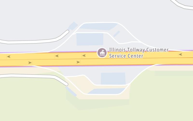 Static map of Jane Addams Memorial Tollway at Belvidere Oasis