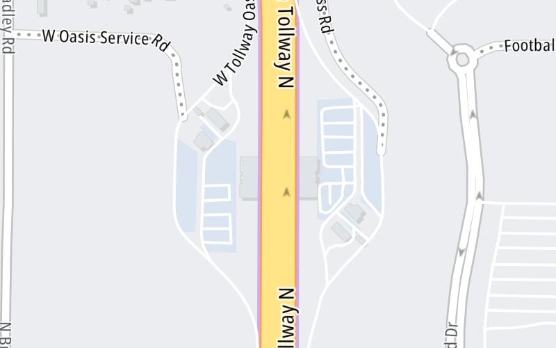 Static map of Tri State Tollway at Lake Forest Oasis