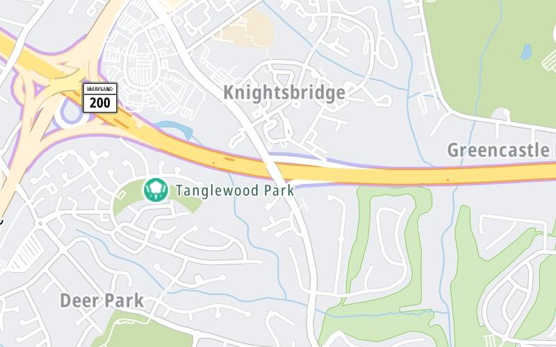 Static map of Intercounty Connector Md 200 at Briggs Chaney Road