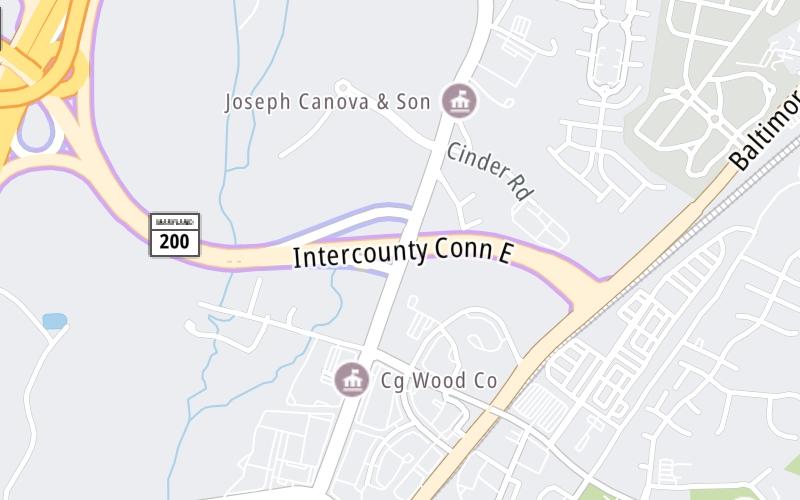 Static map of Intercounty Connector Md 200 at Konterra Drive