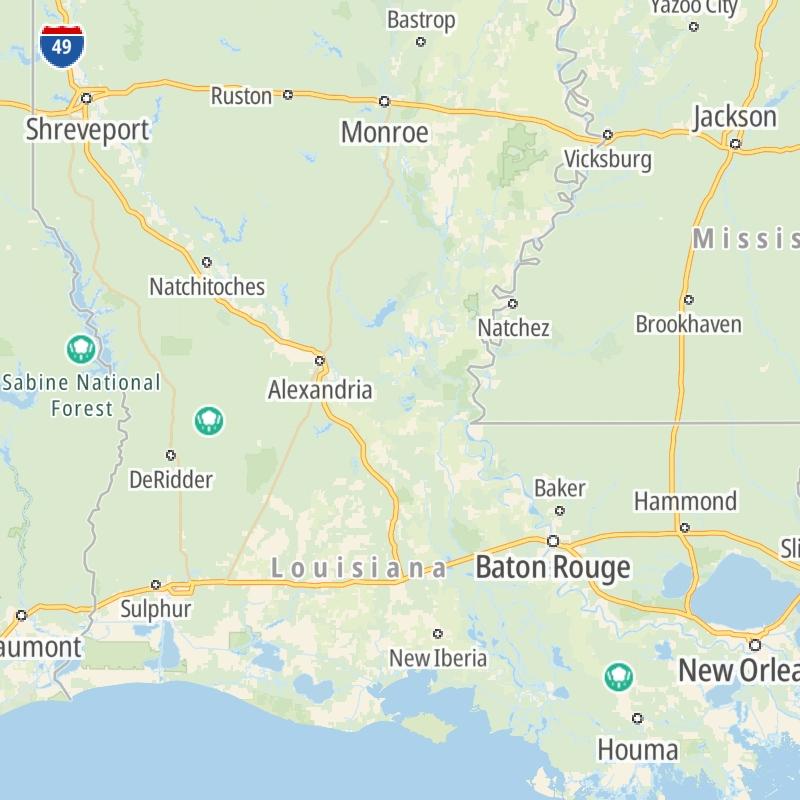 Maps Of The State Of Louisiana