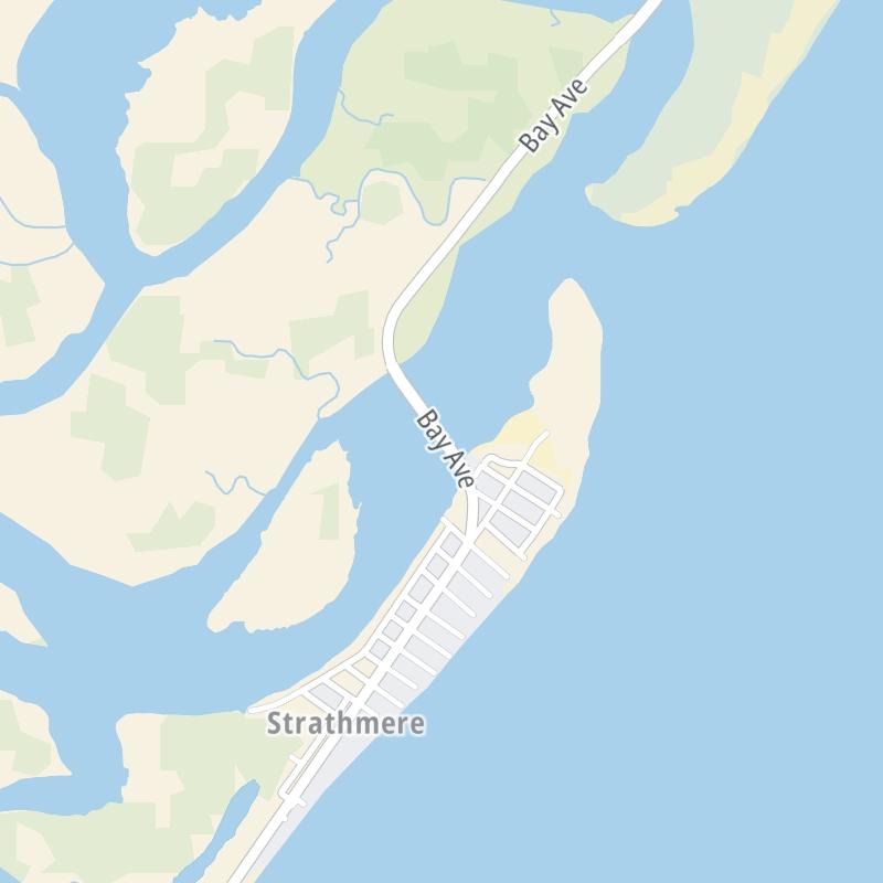 Static map the Corsons Inlet Bridge