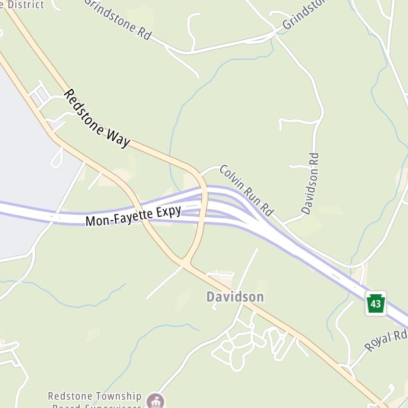 Mon Fayette Expressway Map