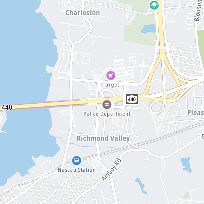 Static map a segment of the Outerbridge Crossing