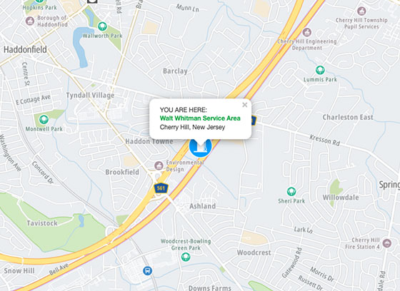 Photo of Walt Whitman Service Area