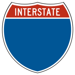 blank interstate shield