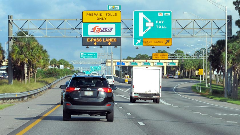 Central Florida Greeneway/Seminole Expy At Boggy Creek Mainline Toll Plaza