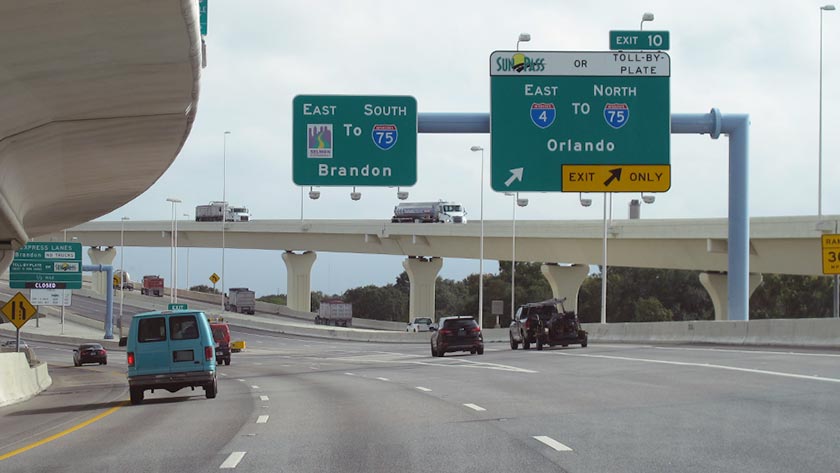 EB Selmon to I–4 EB/I–4 WB to Selmon WB