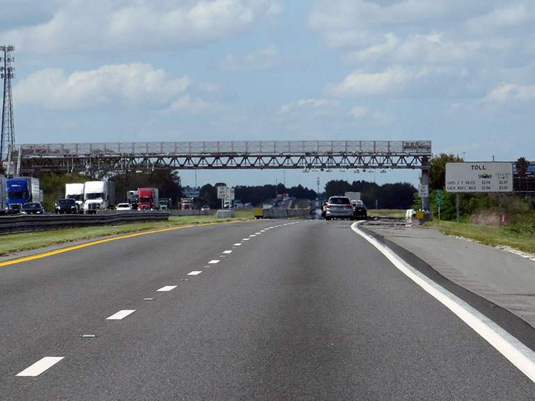 Florida's Turnpike At Leesburg Toll Plaza