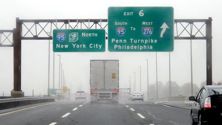 NJTP Extension to Pennsylvania Turnpike