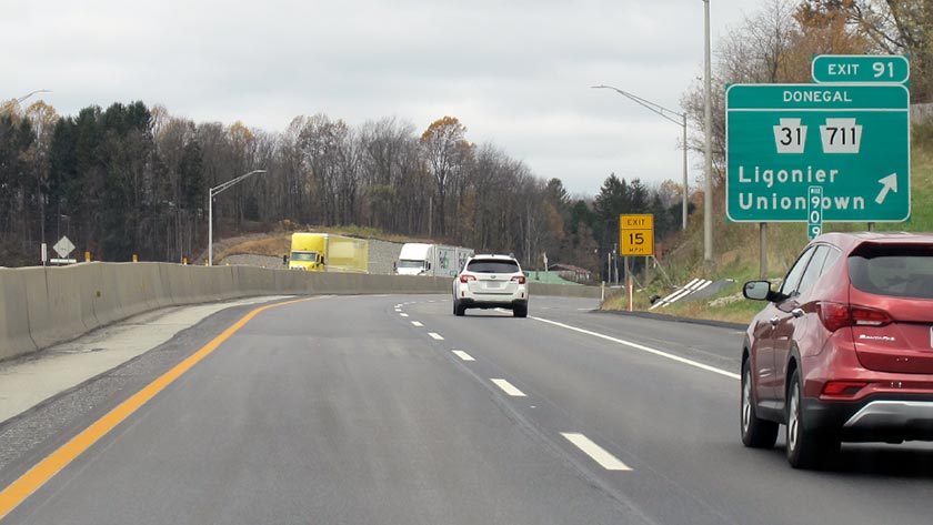 Pennsylvania Turnpike At PA 31 / PA 711