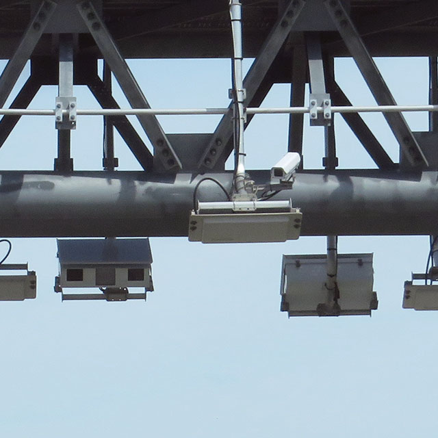 toll gantry equipment and camera