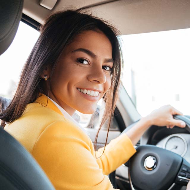 Photo of woman driving