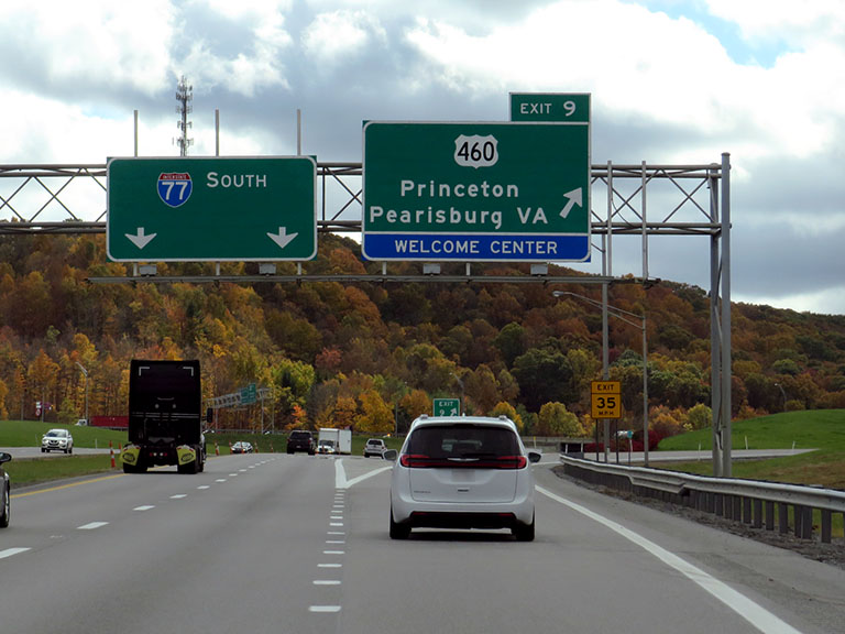 US 460 / to Welcome Center